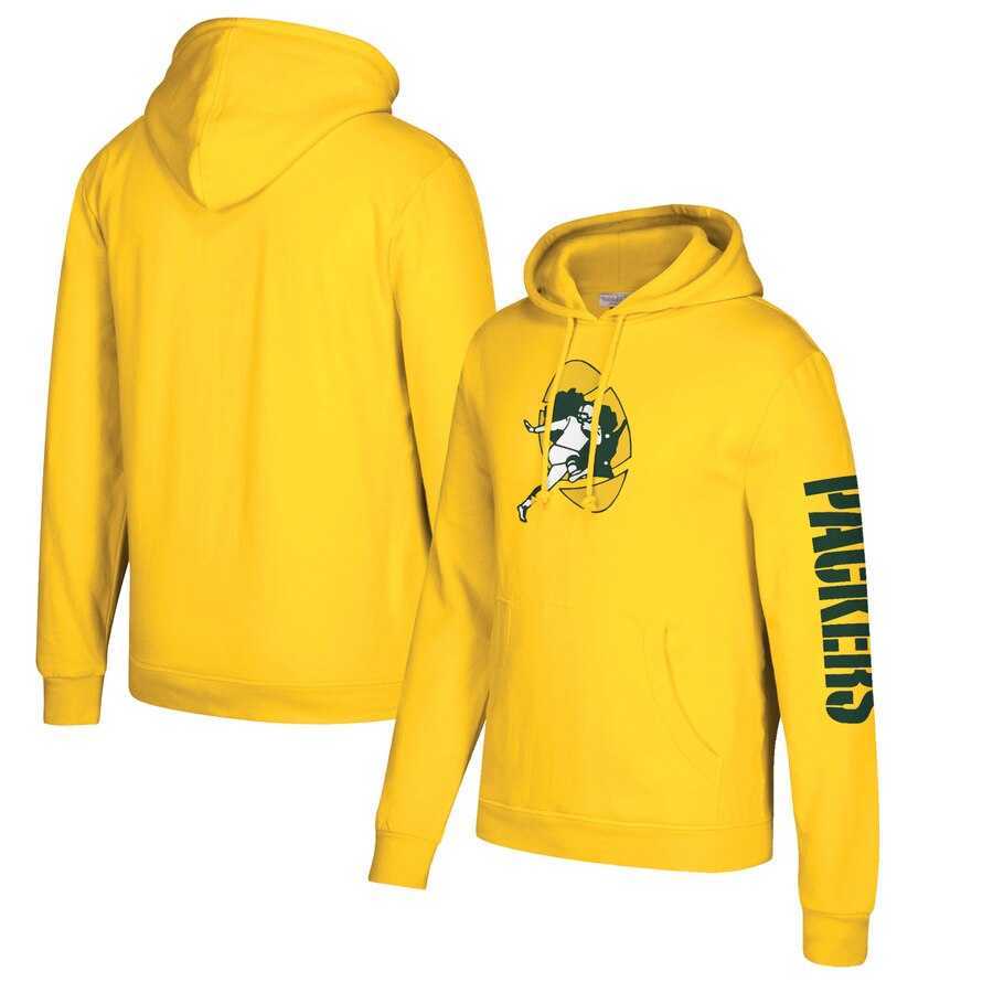 Green Bay Packers Mitchell & Ness Classic Team Pullover Hoodie Gold,We sell and wholesale Green Bay Packers Mitchell & Ness Classic Team Pullover Hoodie Gold on line form chian!